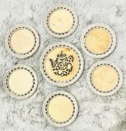 Obrazek Kremowe podkładki do kawy